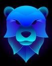The logo of the gloomy blue bear